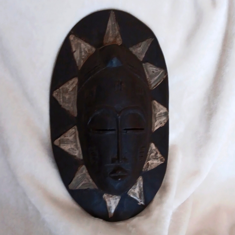Wooden hand crafted Ghana Mask